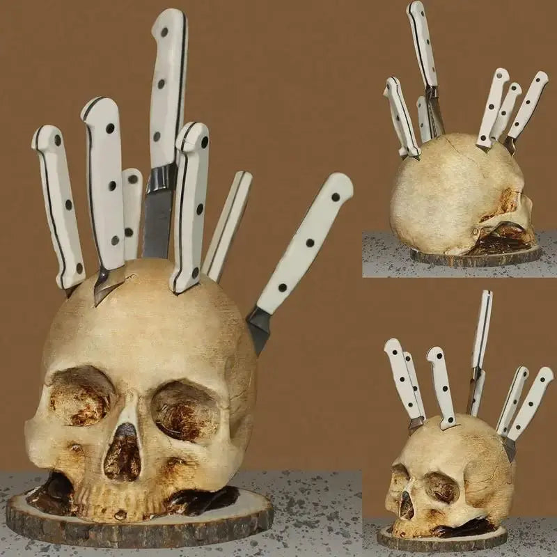 BowLift | Gothic Skull Knife Holder