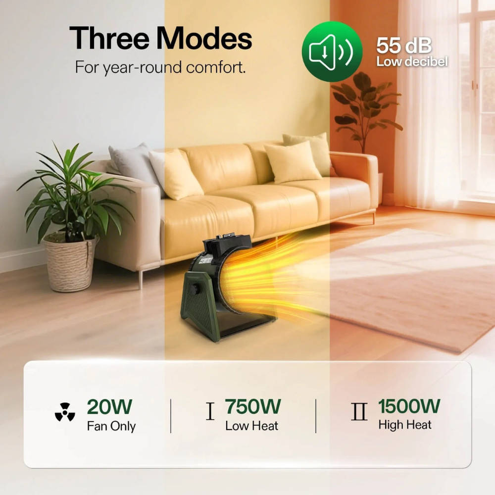 BowLift | Electric Space Heater Adjustable Thermostat Greenhouse Home Use