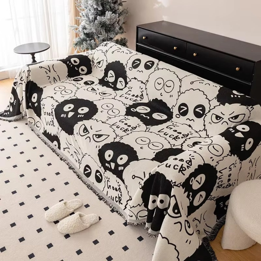 BowLift | Gremlin Cartoon Chenille Sofa Cover