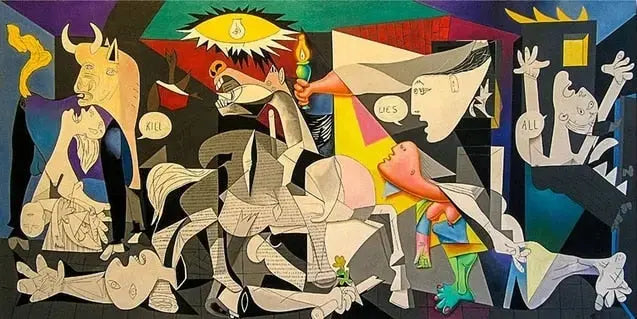 BowLift | Guernica by Pablo Picasso | High-Definition Cotton Canvas Art Print | Tear-Resistant Unframed Wall Decor