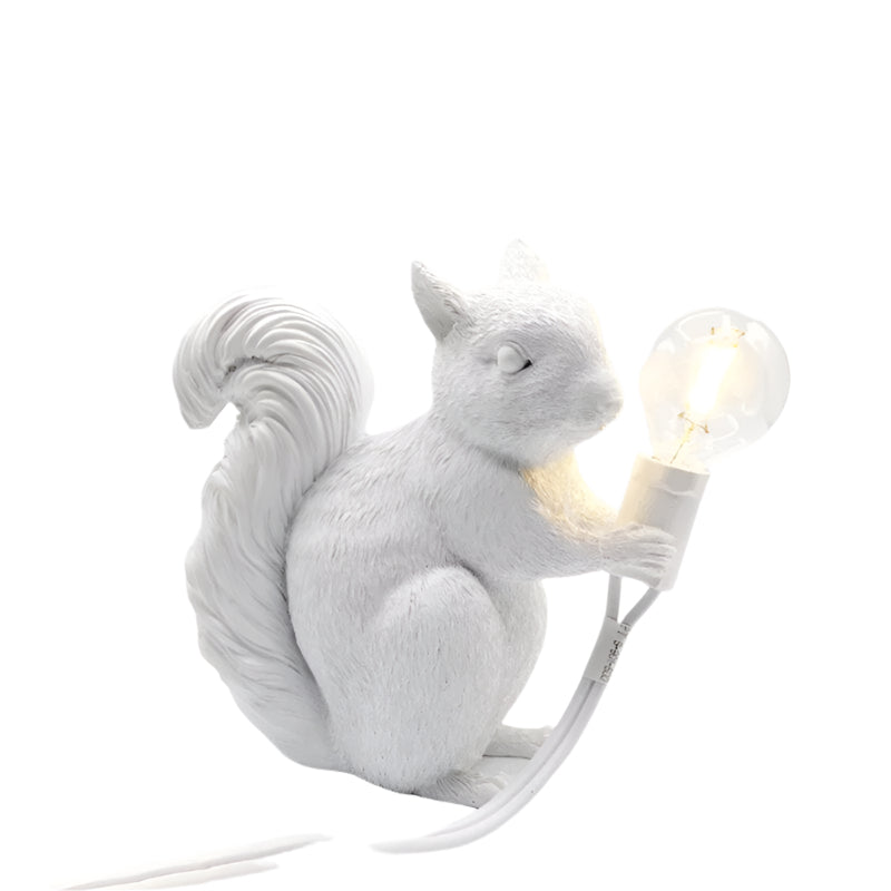 BowLift | Table lamp squirrel resin LED animal light