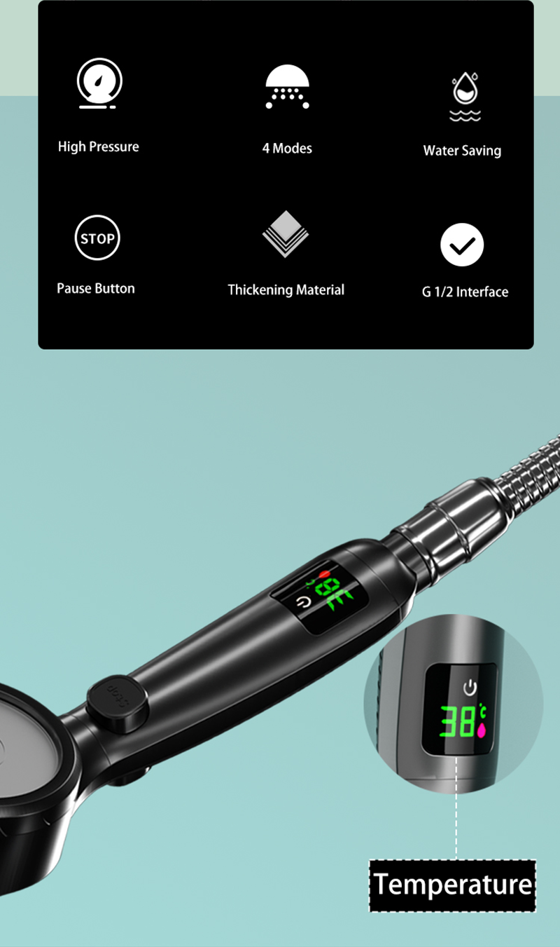 BowLift | Shower head with temperature display on sale