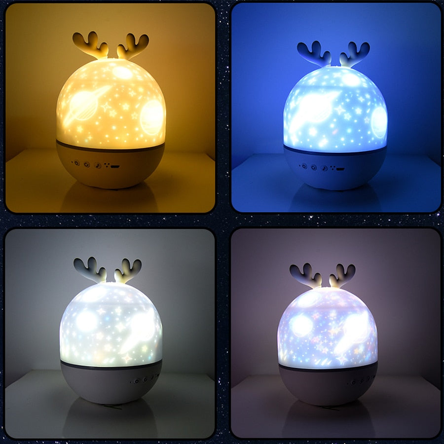 BowLift | Rotating Deer Music Star Projector Night Lamp