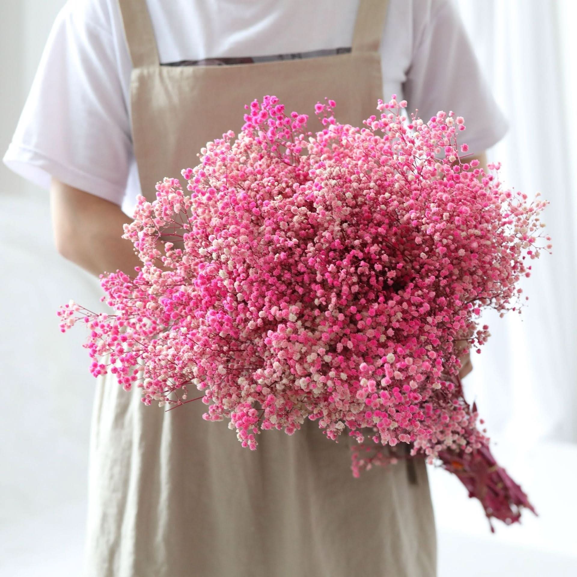 BowLift | Dried Preserved Gypsophila Flower Bouquet – Natural Decor