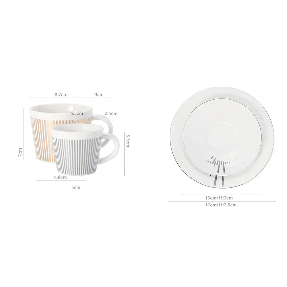 BowLift | Creative dynamic SLR cup Leopard anamorphic zebra cup Luycho coffee tea cup set with coaster 90ml-225ml