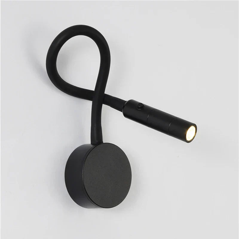 BowLift | Modern Flexible LED Reading Wall Lamp with Switch for Bedroom and Study - 1W/3W