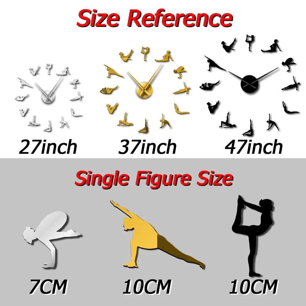 BowLift | Pilates Poses DIY Wall Clock