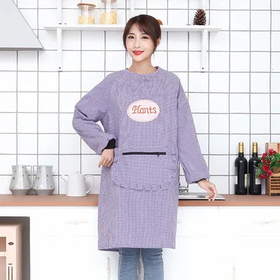 BowLift | Cute Long Sleeve Waterproof Kitchen Apron