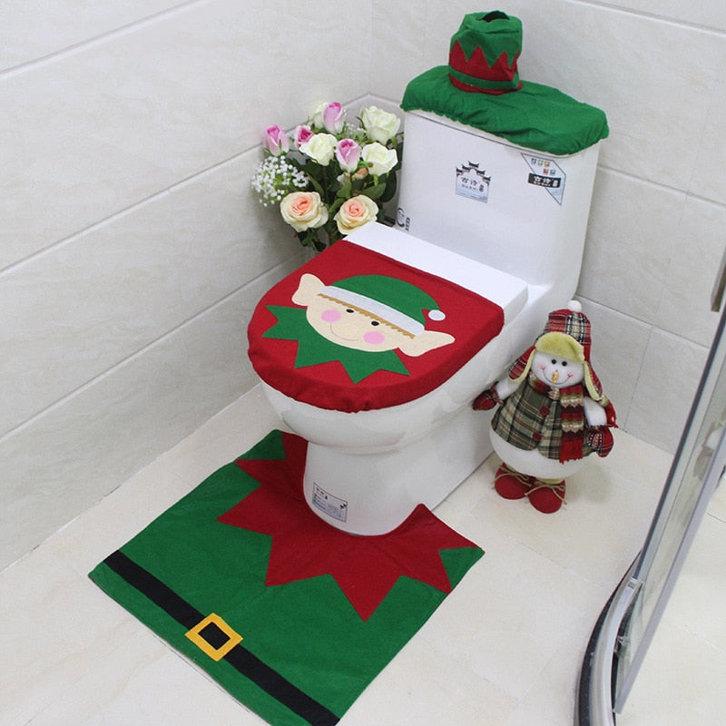BowLift | 3pcs Fancy Santa Claus Toilet Seat Covers