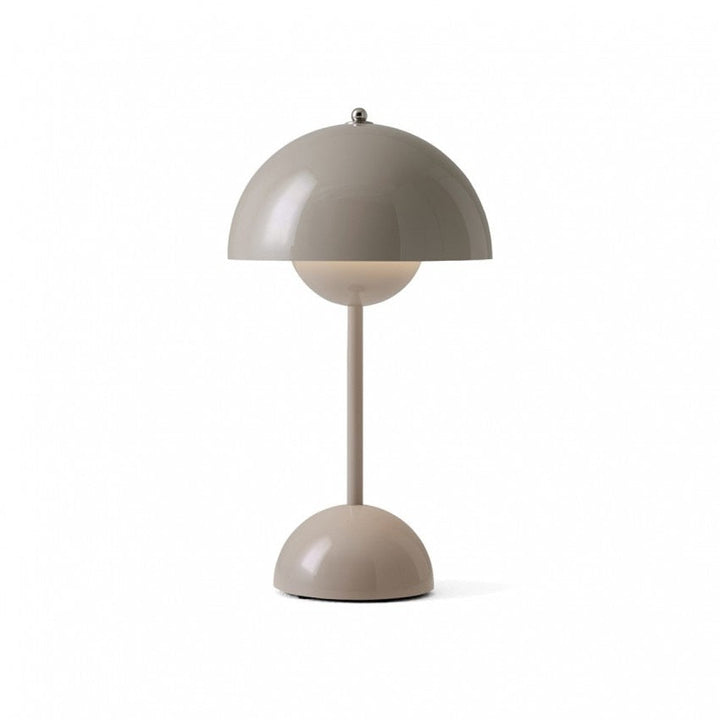 BowLift | Minimalist Flowerpot Table Lamp - Rechargeable Bedside Lamp & Cordless Design Mushroom Shaped Lamps