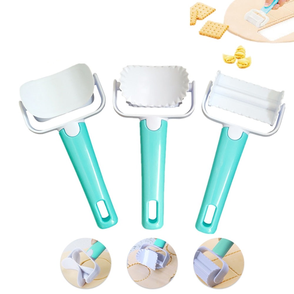 BowLift | 3Pcs Cake Decorating Dough Cutter Roller