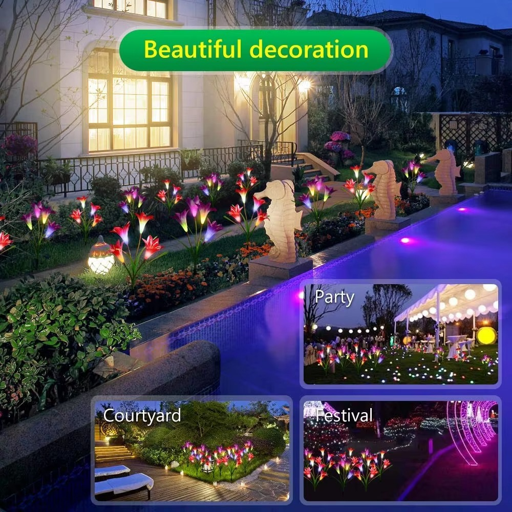 BowLift | Enchanting Solar-Powered Lily Lights for Gardens and Patios