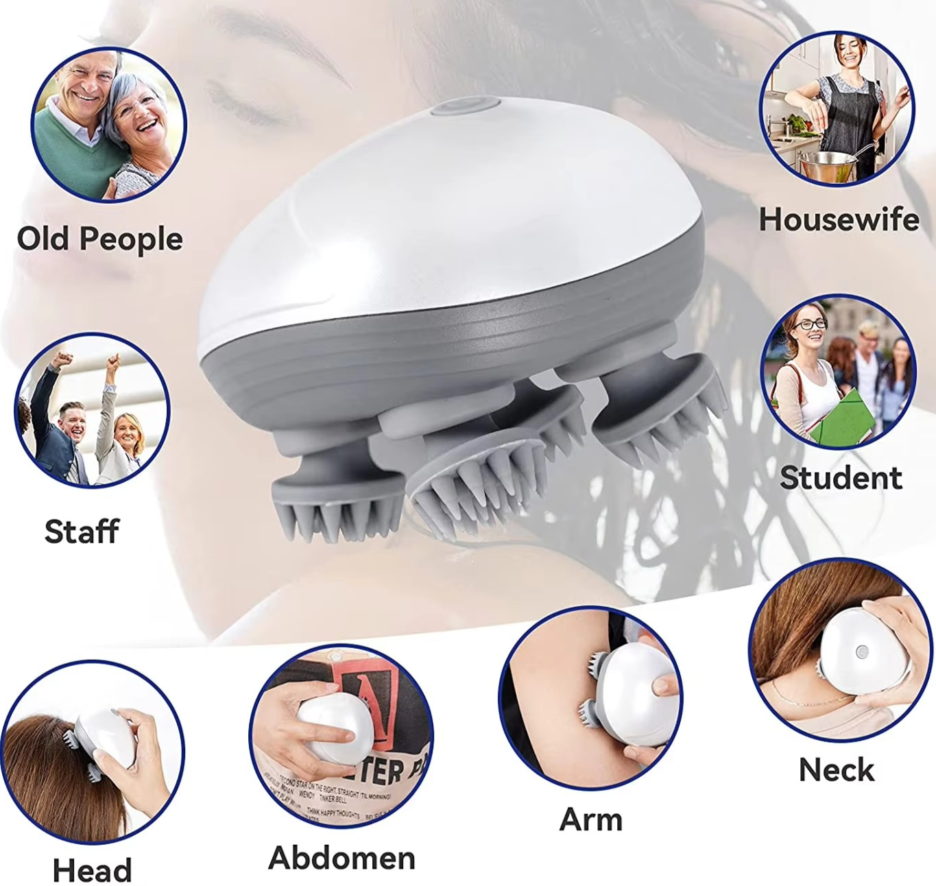 BowLift | Multi-Purpose Electric Massage Therapy Device for Full Body Relaxation