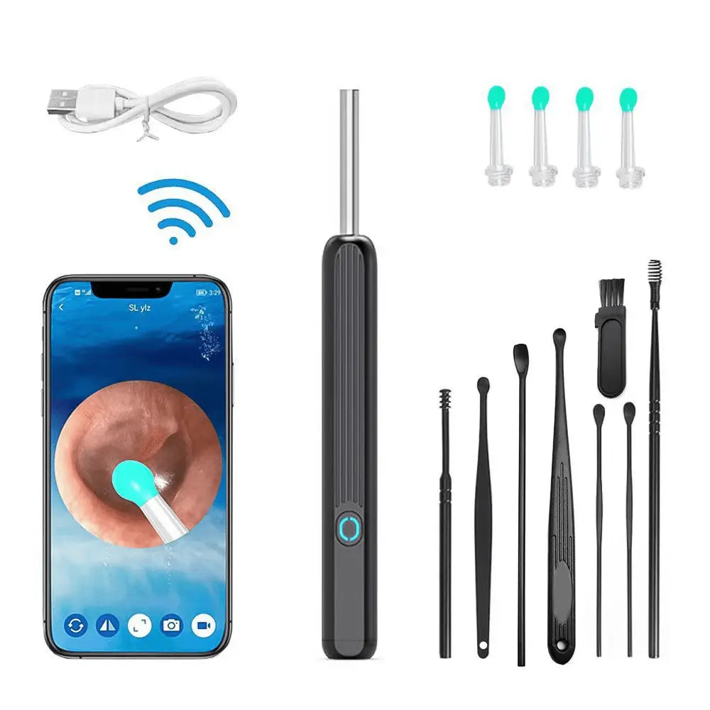 BowLift | HD Earwax Removal Spoon — Wireless Otoscope with LED Light
