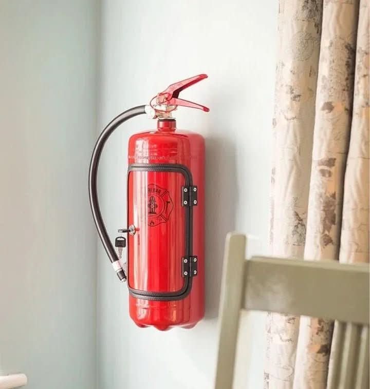 BowLift | Hidden mini bar in fire extinguisher design for stylish drink storage