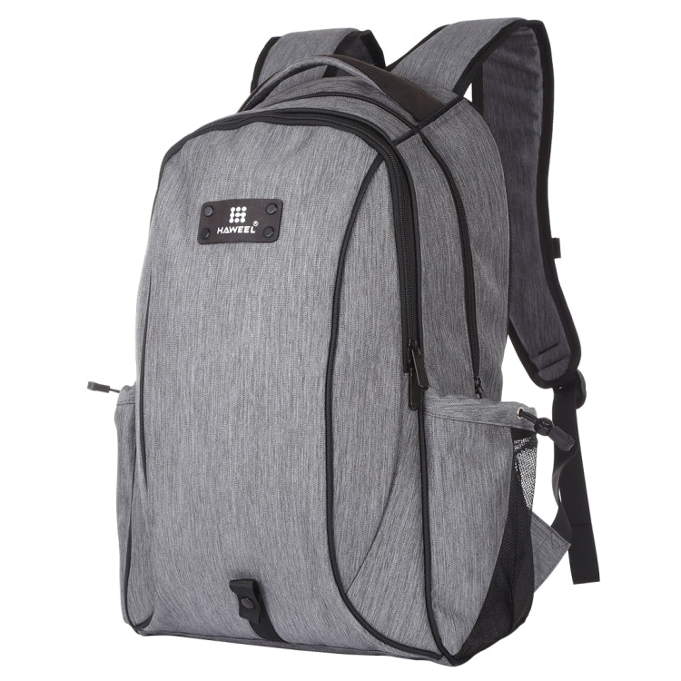 BowLift | HAWEEL Outdoor Portable Canvas Double Shoulder Laptop Backpack (Gray)