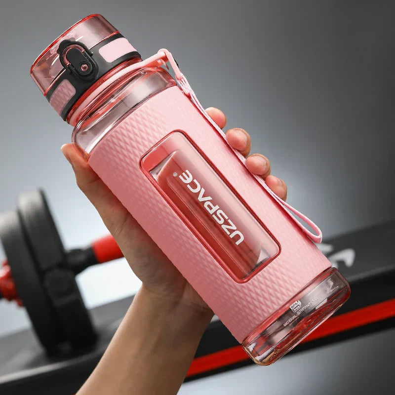 BowLift | UZSPACE Sport Water Bottles, BPA-free, portable, impact-resistant, leak-proof, large capacity, fitness water kettle, Tritan plastic drinking bottle