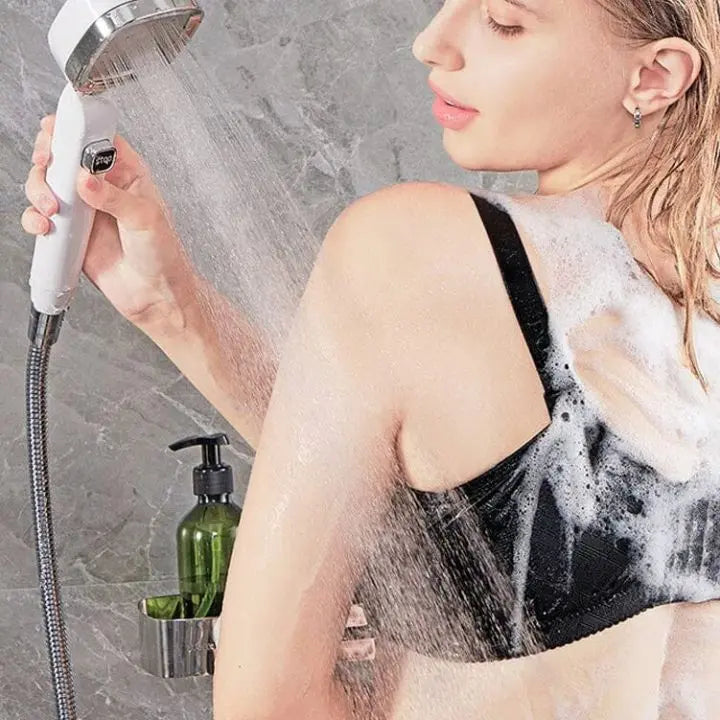 BowLift | Handheld shower with 4 spray modes & stop button – High pressure