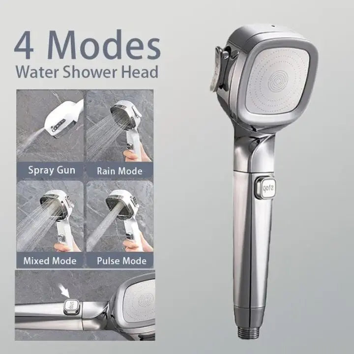 BowLift | Handheld shower with 4 spray modes & stop button – High pressure