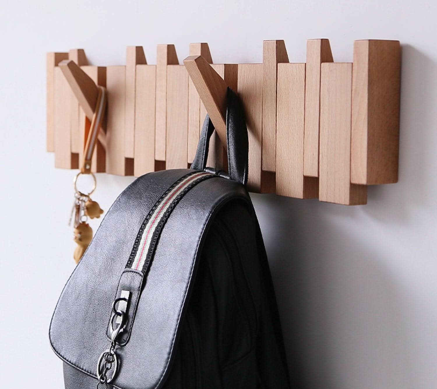 BowLift | Handmade Wooden Piano Wall Coat Rack