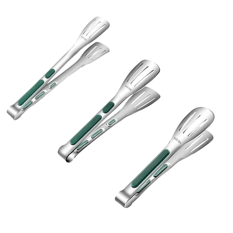 BowLift | Non-slip stainless steel tongs for meat, salad & bread