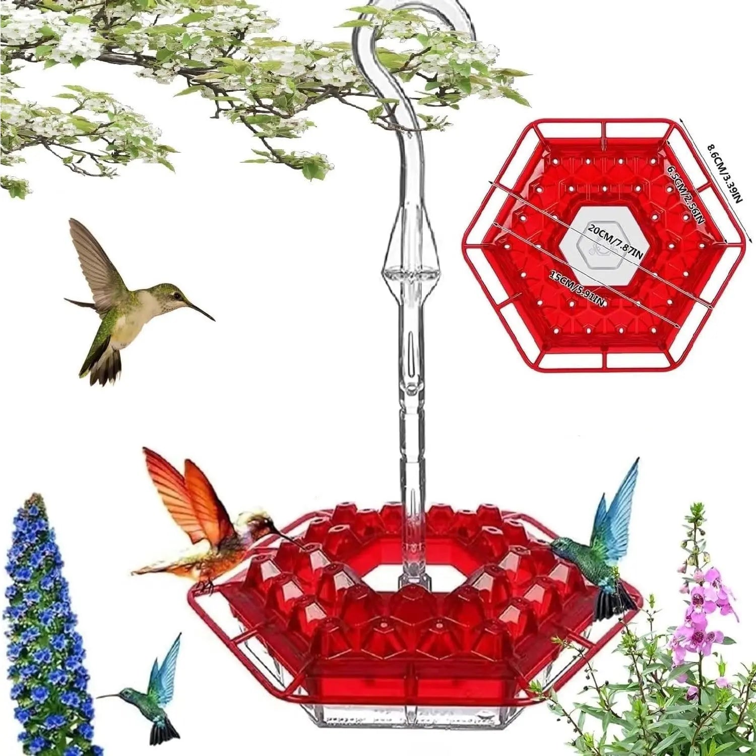 BowLift | Hanging Nectar Dispenser – Attracts Hummingbirds & Keeps Insects Away