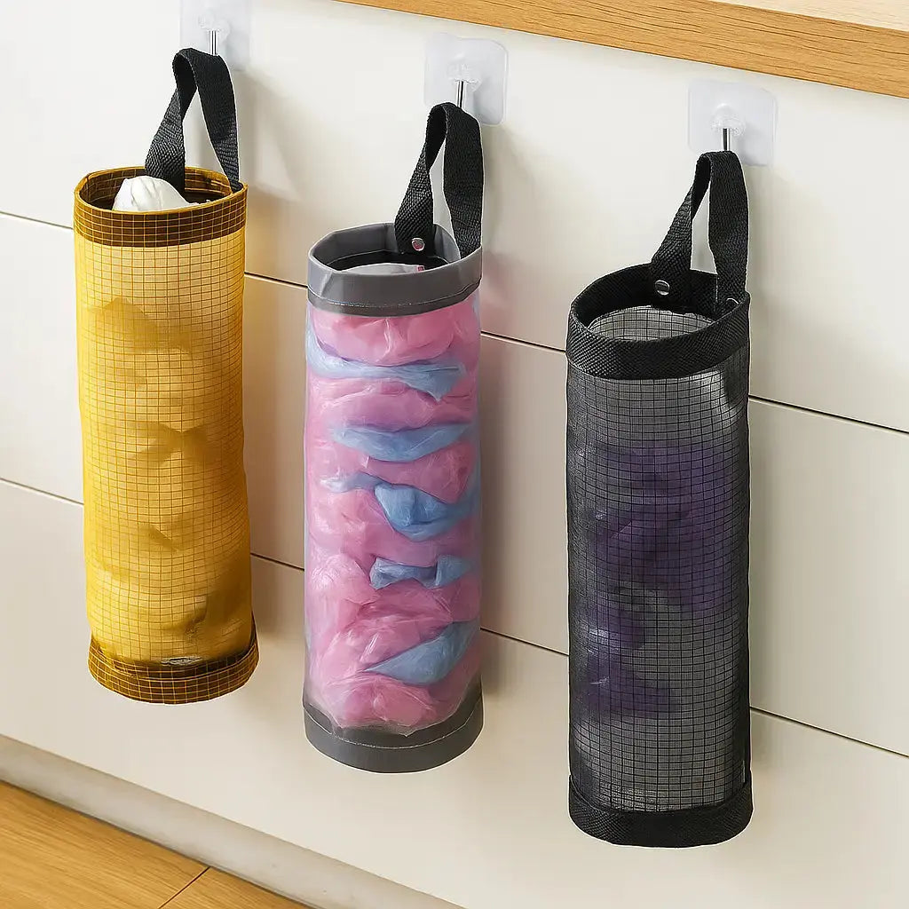 BowLift | Hanging Mesh Organizer for Bags – Neatly Store Plastic Bags