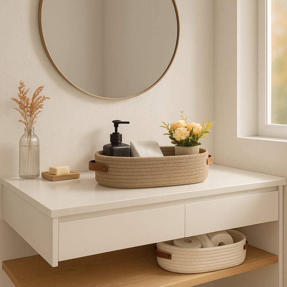 BowLift | Harper Woven Storage Basket Organizer