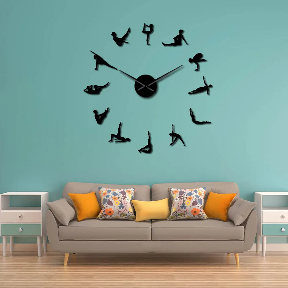 BowLift | Pilates Poses DIY Wall Clock