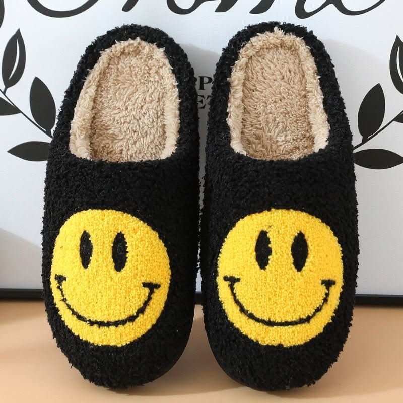BowLift | Cosy winter slippers with smiley & thickened silicone sole