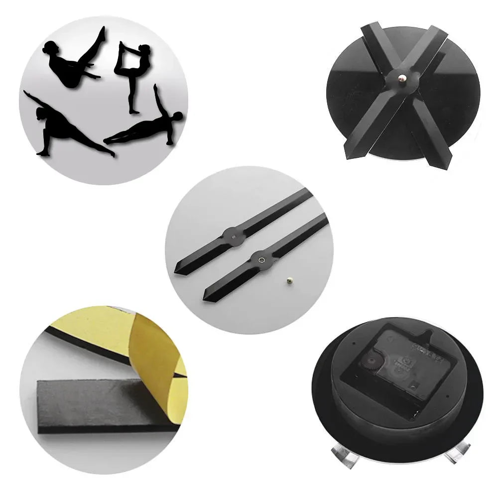 BowLift | Pilates Poses DIY Wall Clock