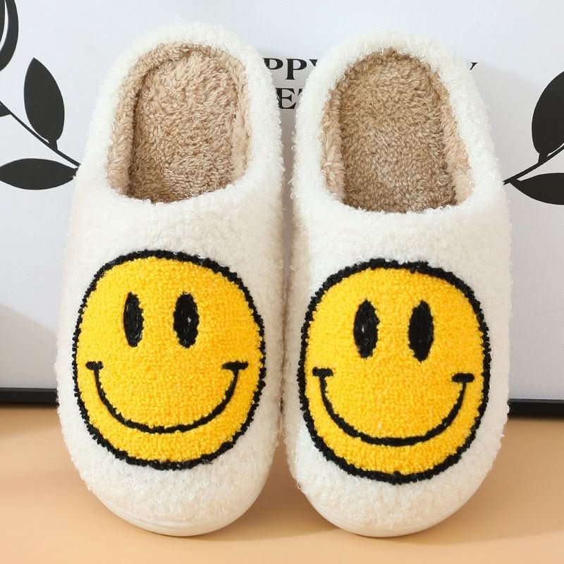 BowLift | Cosy winter slippers with smiley & thickened silicone sole