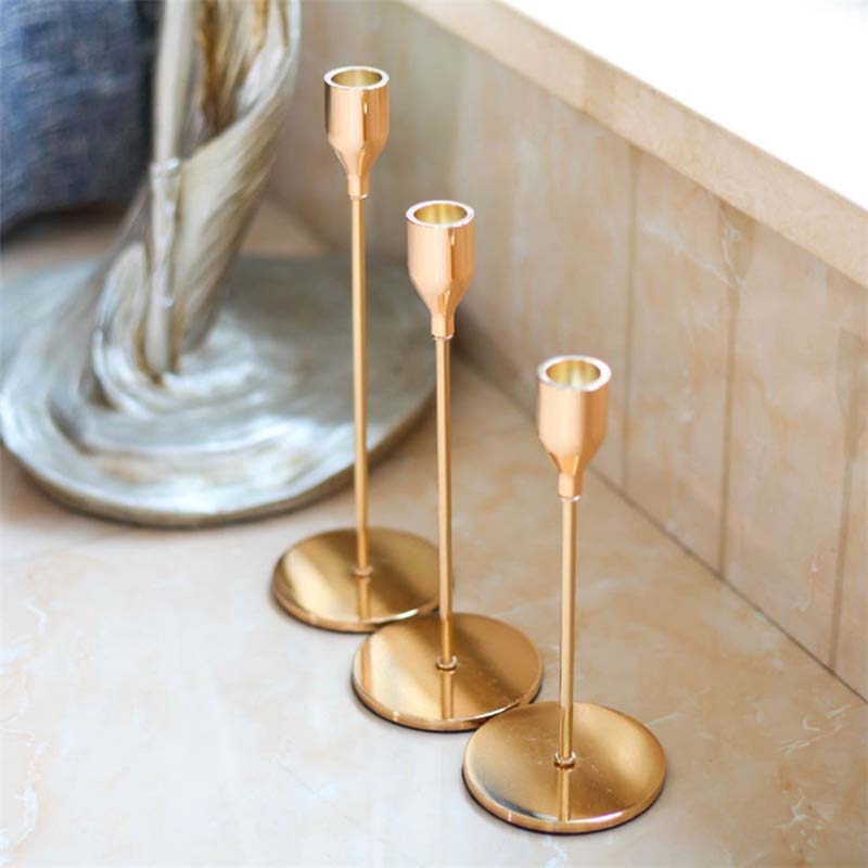 BowLift | 3-piece set metal candle holder