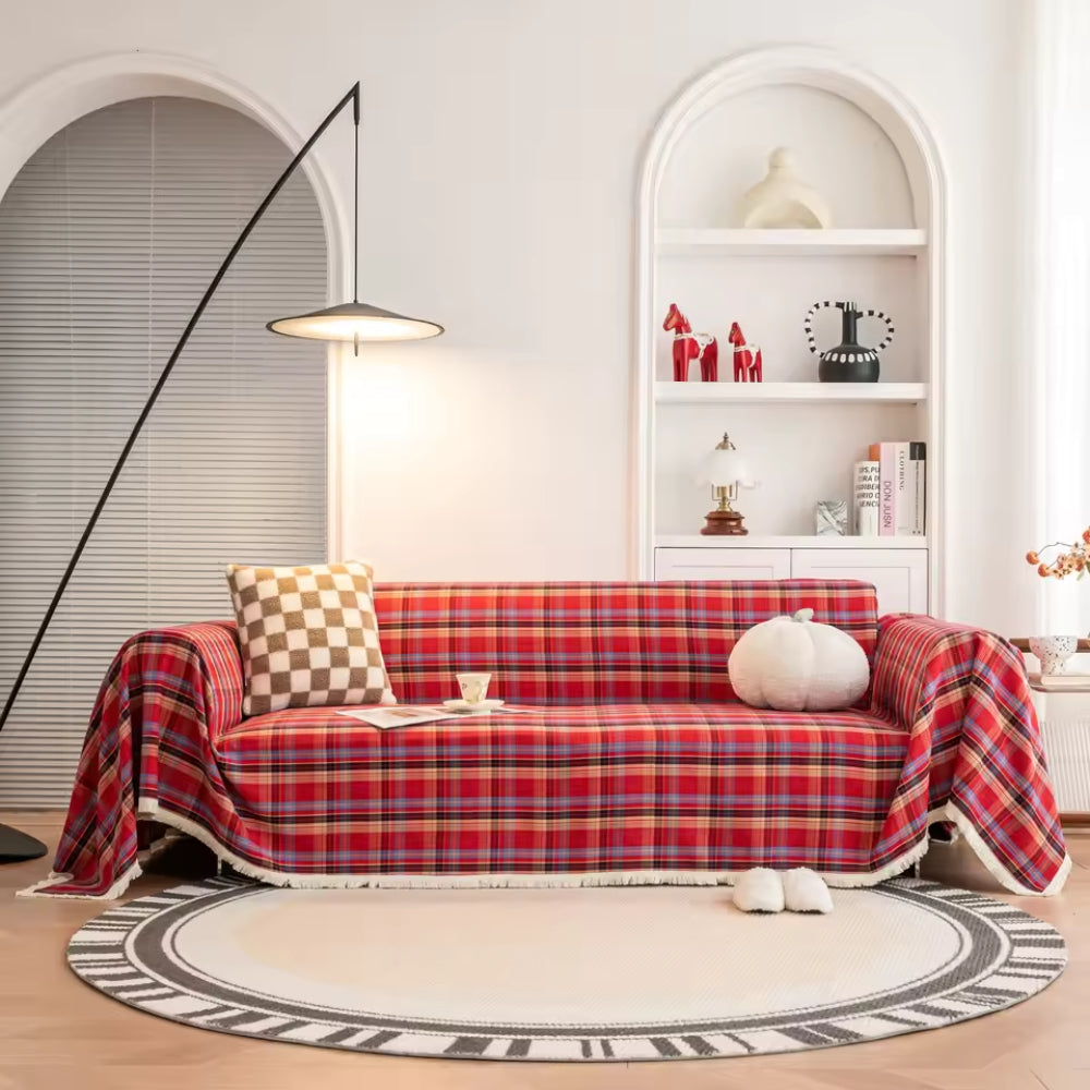 BowLift | Hearthline Cottage Plaid Sofa Cover