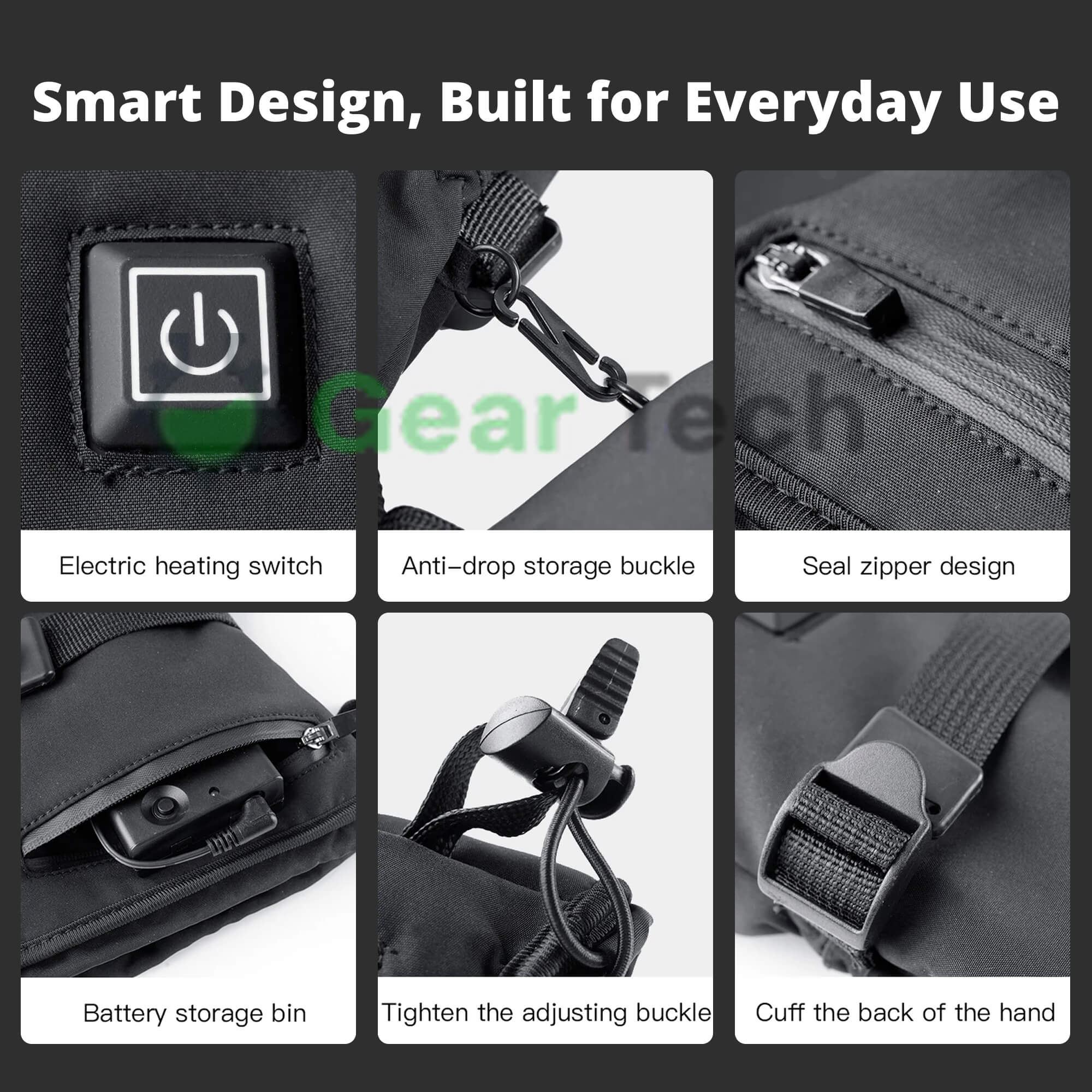 BowLift | Heated Gloves for Raynaud’s & Arthritis UK – Rechargeable Waterproof Thermal Gloves with 3 Heat Levels for Pain Relief