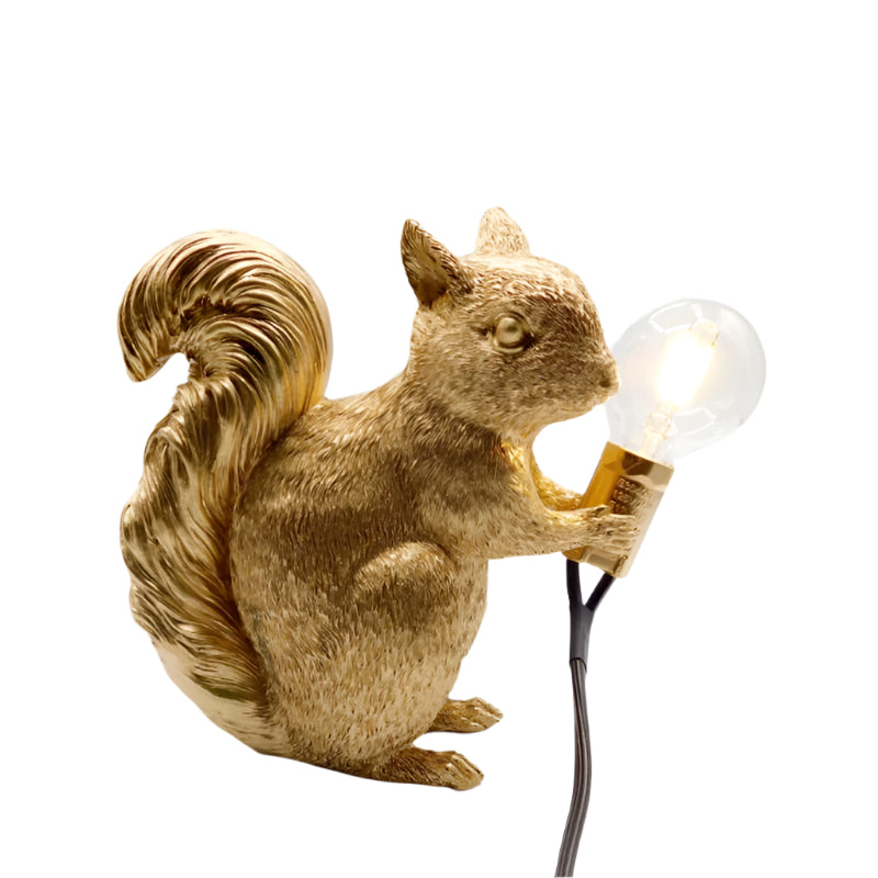 BowLift | SquirrelGlow LED Table Lamp | Cute Design & Warm Light for Kids/Room