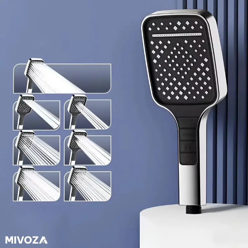 BowLift | High Pressure Shower Head with 7 Modes and Stop Button