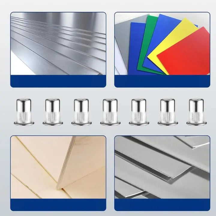 BowLift | High-Quality Nutsert Set with Countersunk Head (100 Pieces)