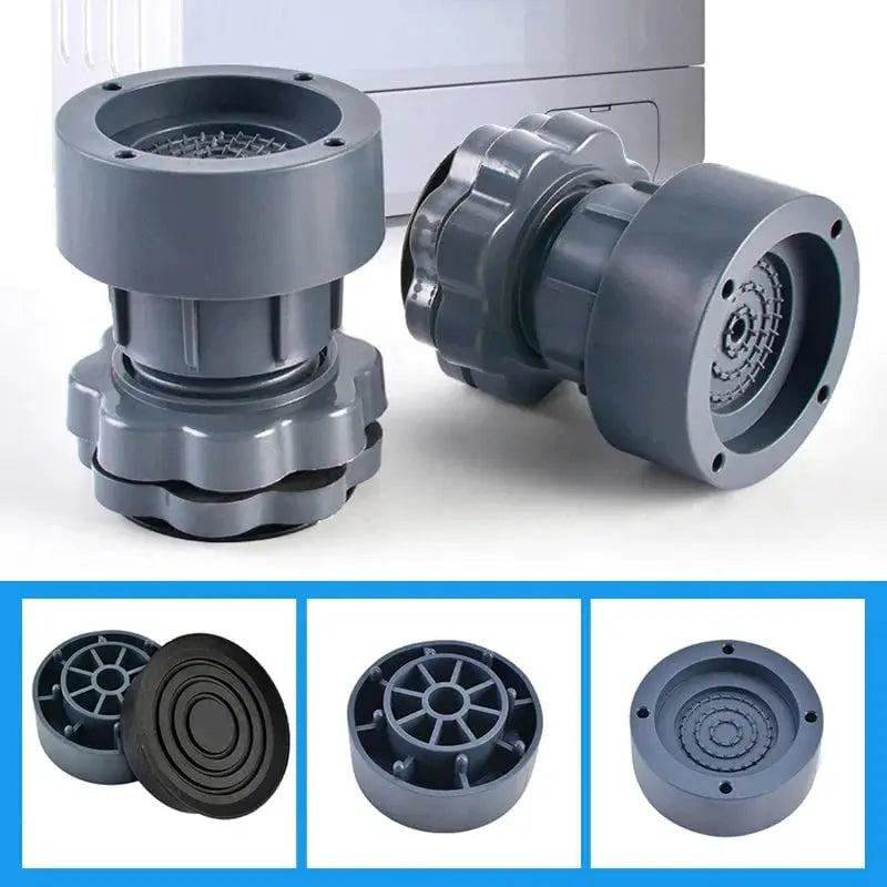 BowLift | Height Adjustable Washing Machine Feet – up to 94% less vibrations (Set of 4)