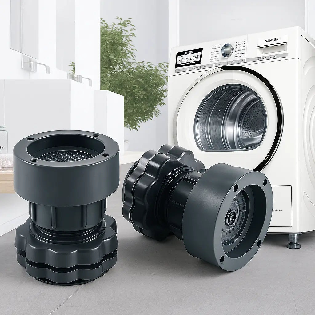 BowLift | Height Adjustable Washing Machine Feet – up to 94% less vibrations (Set of 4)