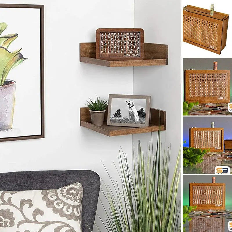 BowLift | Wooden piggy bank with counter – Durable and Decorative