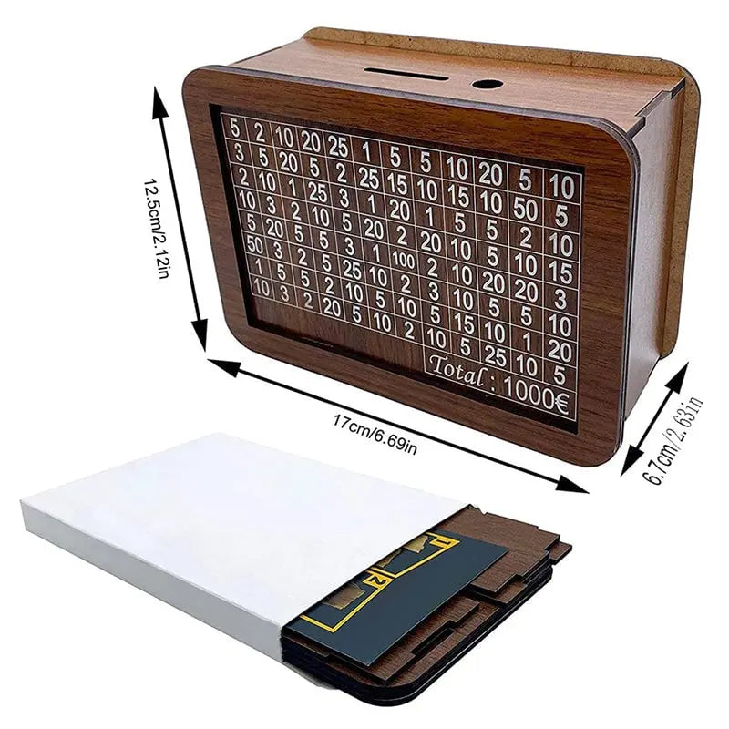 BowLift | Wooden piggy bank with counter – Durable and Decorative