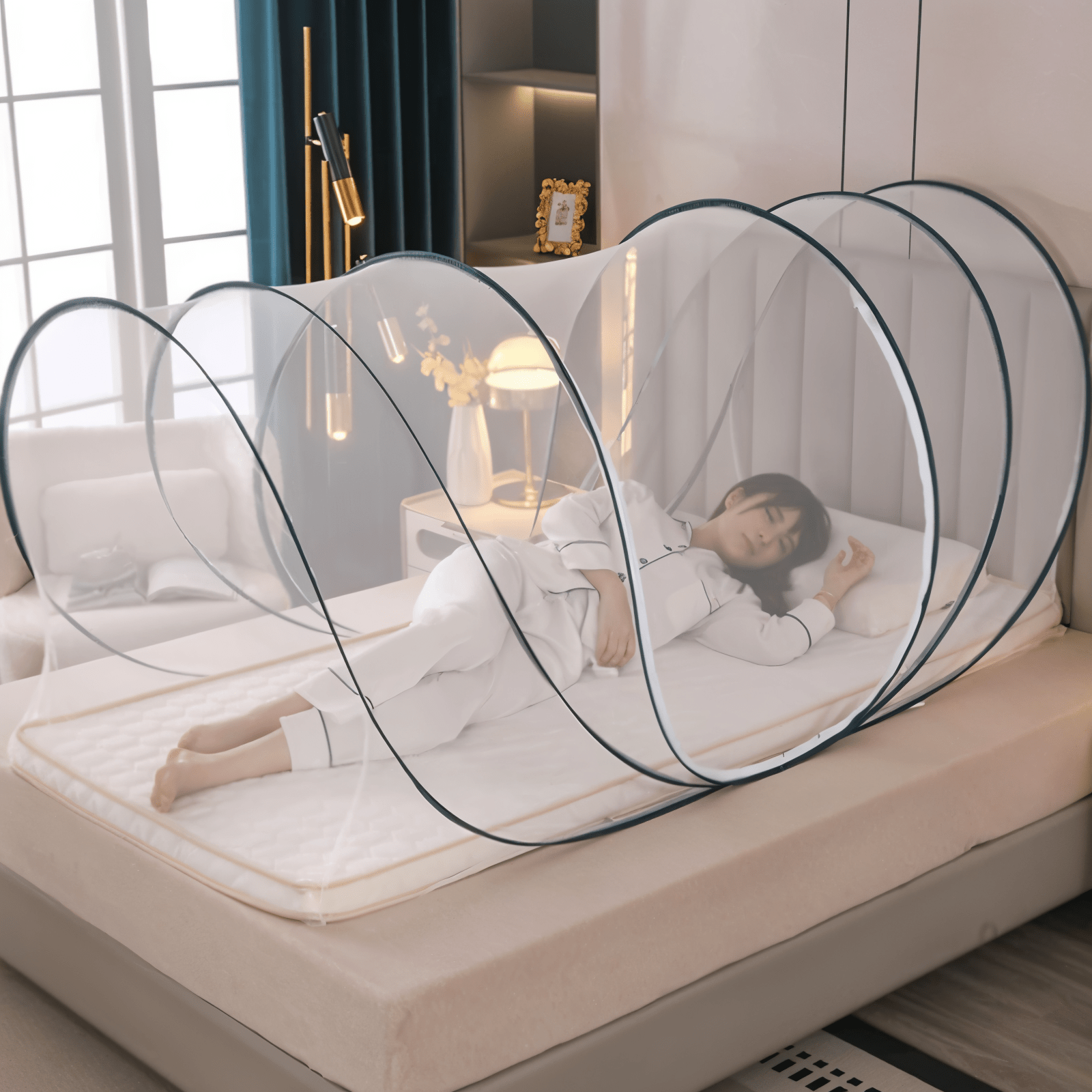 BowLift | Foldable round mosquito net with fine mesh
