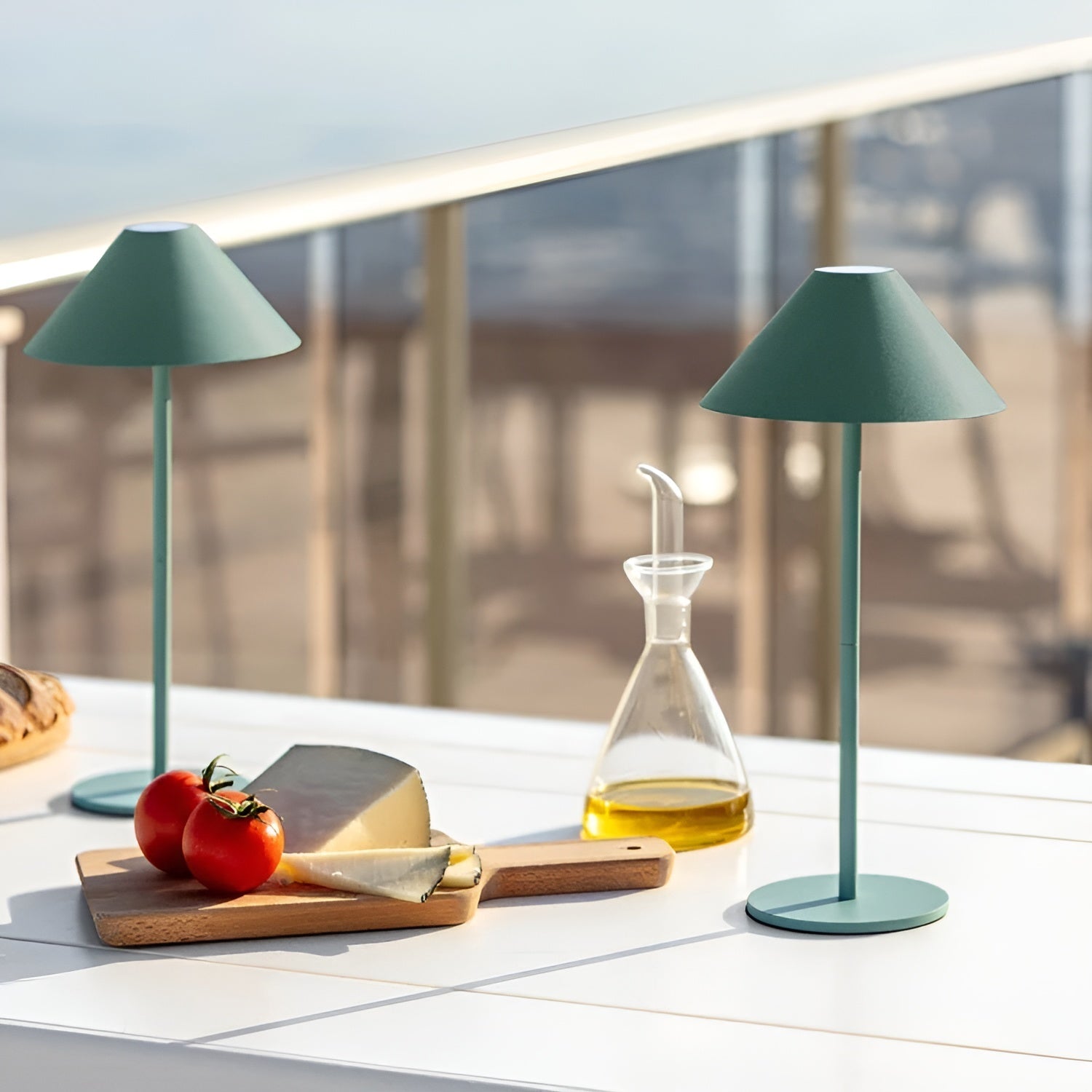 BowLift | LumiLuxe - Dimmable Nordic Cone LED Table Lamp with Touch Control