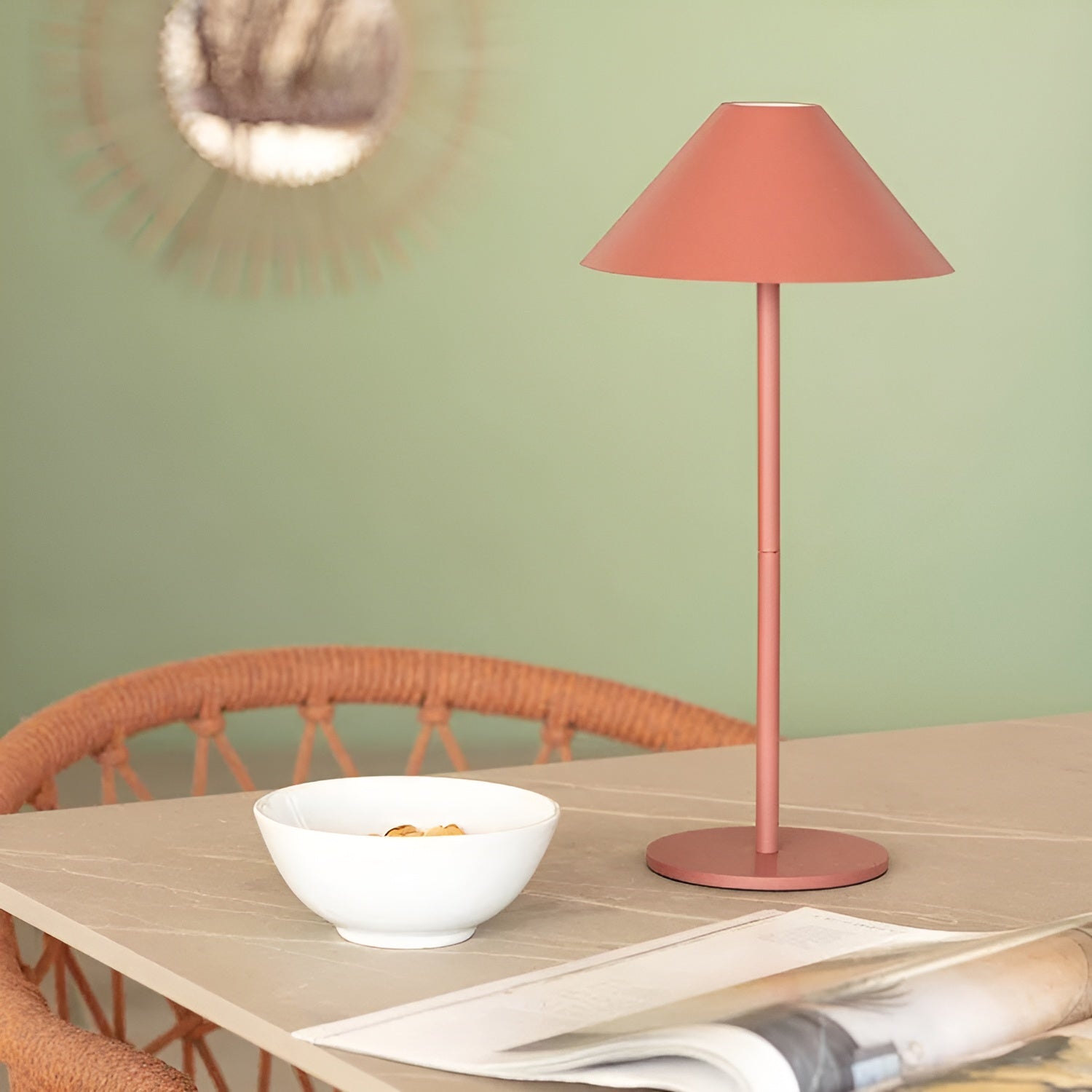 BowLift | LumiLuxe - Dimmable Nordic Cone LED Table Lamp with Touch Control