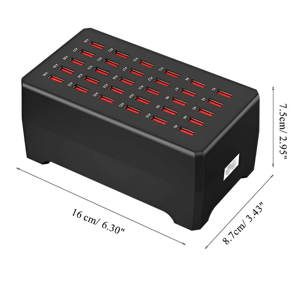 BowLift | PowerPort Pro 30 - Universal Multi-USB Charging Station with 30 Ports