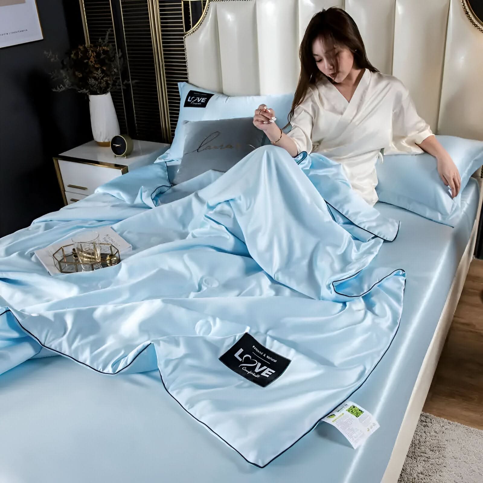 BowLift | FLUFFINA - Premium Satin Silk Bedding