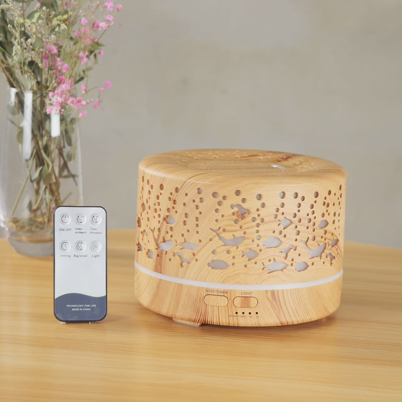 BowLift | Ultrasonic Aroma Diffuser Humidifier with Remote Control