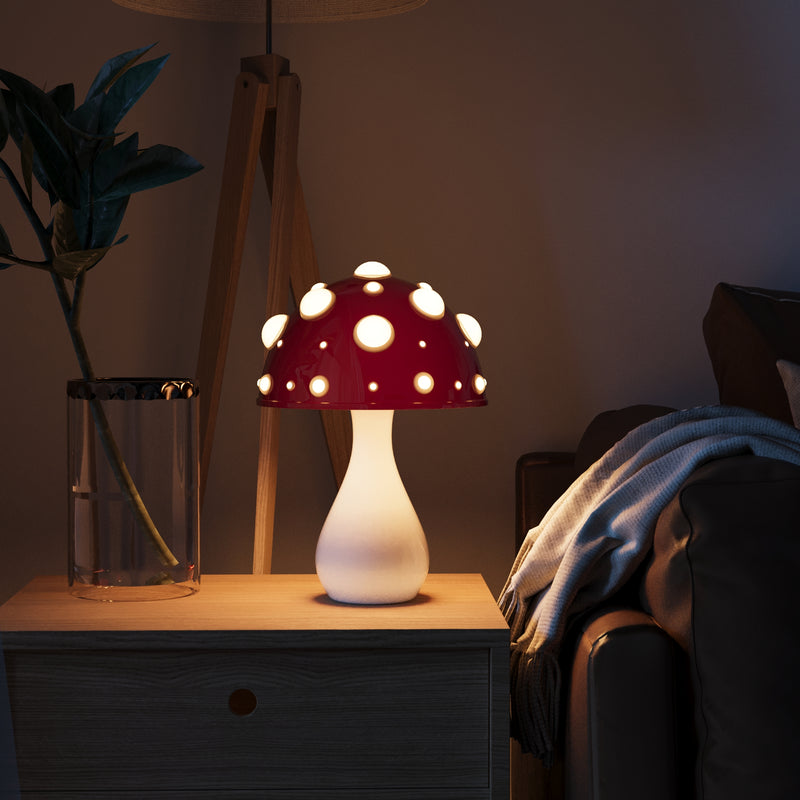 BowLift | LumiFungi – Luxury LED Table Lamp with Mood-Filled Mushroom Design and Dimmable Light