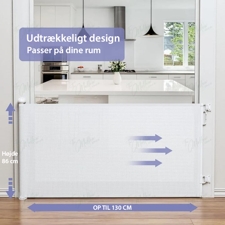 BowLift | Extendable Safety Gate for Babies and Pets – Up to 140 cm – SafeLiving Gate